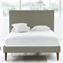 Square Bed - Single - Walnut Leg - Rothesay Linen