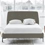 Cosmo Bed - White Buttons - Superking - Metal Leg - Rothesay Pumice