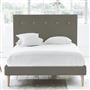 Polka Bed - White Buttons - Superking - Beech Leg - Rothesay Pumice