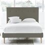 Polka Bed - Self Buttons - Superking - Beech Leg - Rothesay Pumice