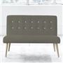 Eva Sofa - White Buttons - Beech Leg - Rothesay Pumice