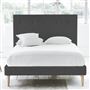 Polka Bed - Self Buttons - Superking - Beech Leg - Rothesay Smoke