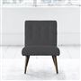 Eva Chair - Self Buttonss - Walnut Leg - Rothesay Smoke