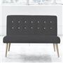 Eva Sofa - White Buttons - Beech Leg - Rothesay Smoke