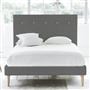 Polka Bed - White Buttons - King - Beech Leg - Rothesay Zinc