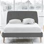 Cosmo Bed - Self Buttons - Single - Beech Leg - Rothesay Zinc