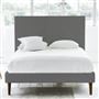 Square Bed - Superking - Walnut Leg - Rothesay Zinc