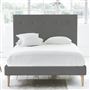 Polka Bed - Self Buttons - Superking - Beech Leg - Rothesay Zinc