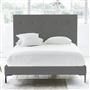 Polka Bed - Self Buttons - Superking - Metal Leg - Rothesay Zinc