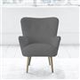 Florence Chair - Self Buttonss - Beech Leg - Rothesay Zinc