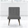 Eva Chair - Self Buttonss - Walnut Leg - Rothesay Zinc