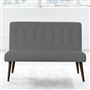 Eva Sofa - Self Buttons - Walnut Leg - Rothesay Zinc