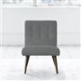 Eva Chair - Self Buttonss - Walnut Leg - Zaragoza Zinc