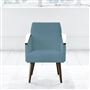 Ray - Chair - Walnut Leg - Brera Lino Ocean