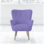 Florence Chair - Self Buttons - Beech Leg - Cassia Dahila