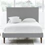 Square Bed - Superking - Walnut Leg - Cassia Zinc