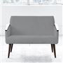 Ray - Two Seater - Walnut Leg - Cassia Zinc