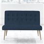 Eva 2 Seater - Beech Leg - Cassia Prussian