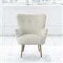 Florence Chair - Self Buttons - Beech Leg - Brera Lino Natural