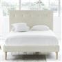 Polka Bed - White Buttons - Superking - Beech Leg - Brera Lino Natural