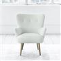 Florence Chair - Self Buttons - Beech Leg - Brera Lino Oyster