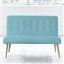 Eva 2 Seater - Beech Leg - Brera Lino Turquoise