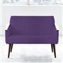 Ray - Two Seater - Walnut Leg - Brera Lino Violet