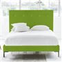 Polka Bed - White Buttons - King - Metal Leg - Brera Lino Leaf