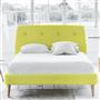 Cosmo Bed - Self Buttons - Single - Beech Leg - Brera Lino Alchemilla
