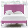 Polka Bed - White Buttons - Superking - Metal Leg - Brera Lino Peony