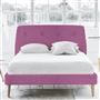 Cosmo Bed - Self Buttons - Superking - Beech Leg - Brera Lino Peony