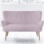 Florence 2 Seater - Self Buttons - Beech Leg - Brera Lino Pale Rose