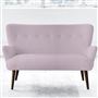 Florence 2 Seater - Self Buttons - Walnut Leg - Brera Lino Pale Rose