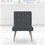 Eva Chair - White Buttons - Beech Leg - Cassia Granite