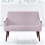 Ray - Two Seater - Walnut Leg - Brera Lino Pale Rose