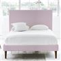 Square Bed - Superking - Walnut Leg - Brera Lino Pale Rose