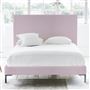 Square Bed - Superking - Metal Leg - Brera Lino Pale Rose