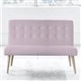 Eva 2 Seater - White Buttons - Beech Leg - Brera Lino Pale Rose