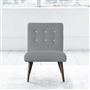 Eva Chair - White Buttons - Walnut Leg - Cassia Zinc