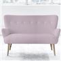 Florence 2 Seater - White Buttons - Beech Leg - Brera Lino Pale Rose