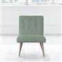 Eva Chair - White Buttons - Beech Leg - Brera Lino Jade