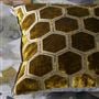 Manipur Ochre Velvet Decorative Pillow