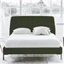Cosmo Superking Bed - Self Buttons - Metal Legs - Cassia Fern
