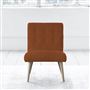 Eva Chair - Self Buttons - Beech Legs - Brera Lino Cinnamon