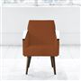 Ray Chair - Walnut Legs - Brera Lino Cinnamon