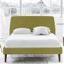 Cosmo Superking Bed - Self Buttons - Walnut Legs - Cassia Acacia
