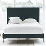 Polka Single Bed - Self Buttons - Metal Legs - Cassia Mist