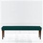 Otto Large Ottoman - Walnut Legs - Cassia Azure