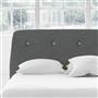 Cosmo Double Headboard - White Buttons - Elrick Steel