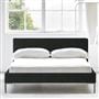 Square Low Superking Bed - Metal Legs - Cassia Slate